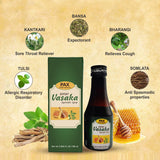 Paxvedic Vasaka -100 ml syrup with Tulsi, Bhranga, Bansa, kantkari & Somlata