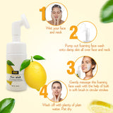Pax Foaming Face Wash with Vitamin C, Aloe Vera, Turmeric and Cucumber for Deep Cleansing - 100 ml