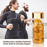 Flaxseed Oil Capsules 1000 MG Strong Formula Omega 3+6+9 Support Health (pack of 1)