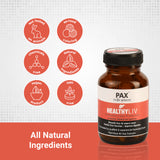 Pax Vedic Science Healthy Liv Capsule for complete Liver Protection, Detoxify Liver and Improve Digestion - 60 capsules
