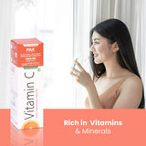 Vitamin C Effervescent Tablets Amla with Zinc - Best Hair Growth Supplements, Immunity Booster, Skin Care and Antioxidant Sugarfree Orange Flavour