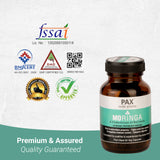 Pax Vedic Science Moringa Capsules 60 Veg capsules -BUY 1 GET 1 FREE (120 Capsules )