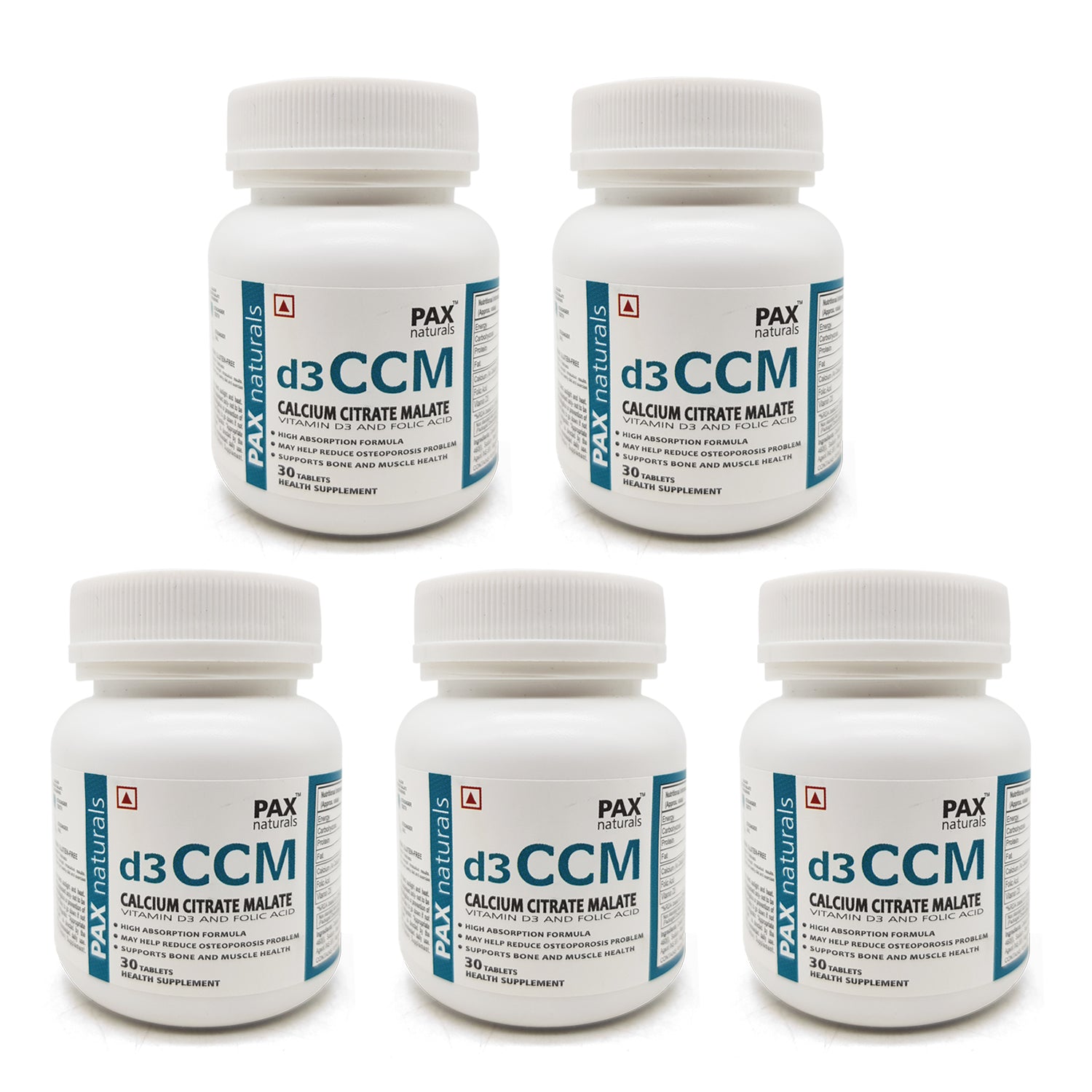 Calcium Citrate Malate Vitamin CCM D3 (Pack Of 5)Get 1 CCM D3 Free